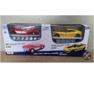 Maisto die cast metal model kit 2 pack
